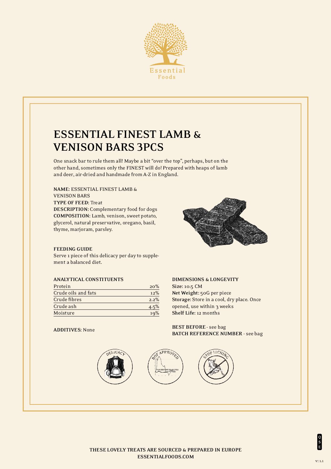 Essential Finest Lamb & Venison Bars - Afbeelding 4