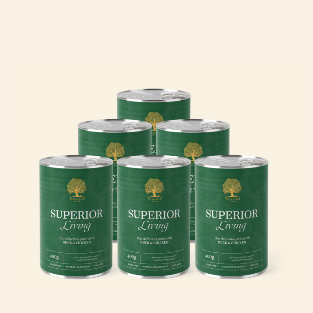 Superior Living Pâté (kip, eend), 400gr x 6